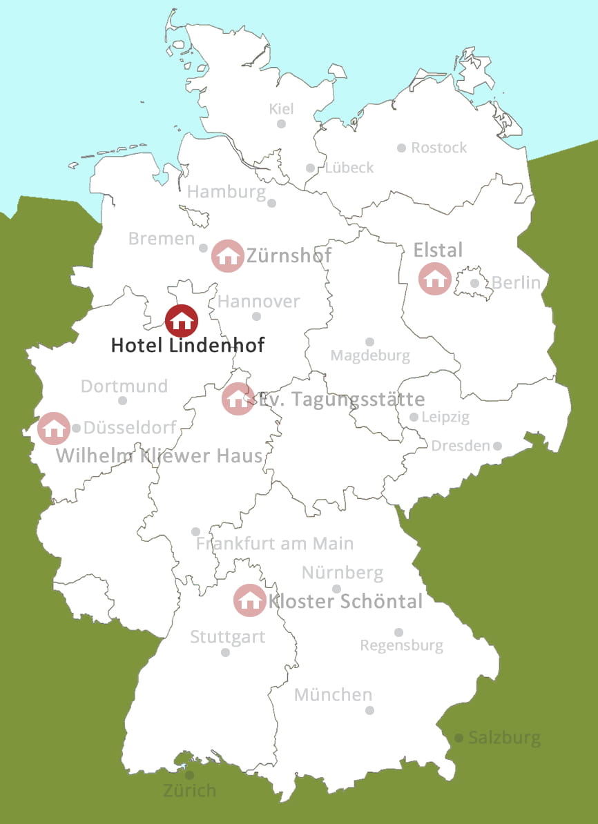 Kurs Orte Deutschland Karte Hotel Lindenhof